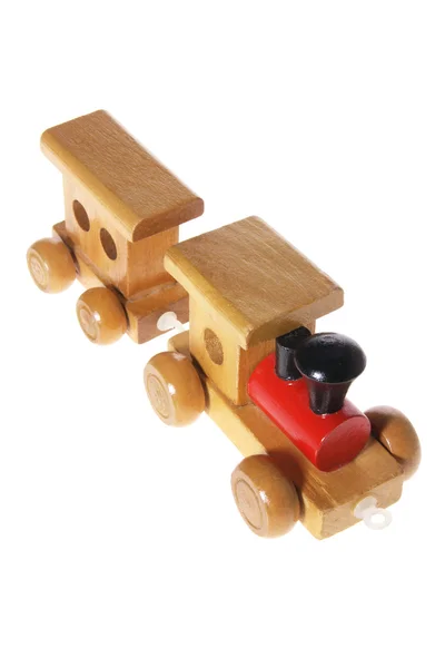 Treno giocattolo in legno — Foto Stock