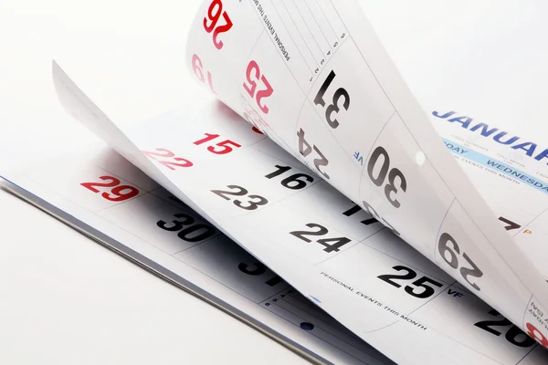 Kalenderblätter — Stockfoto