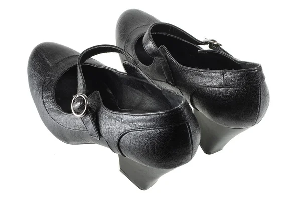 黑色的女式鞋 — 图库照片