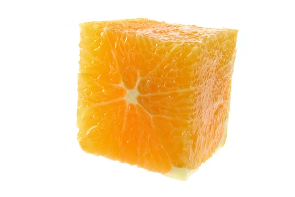 Oranžová kostka — Stock fotografie
