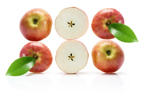 嘎拉苹果的切片 — 图库照片