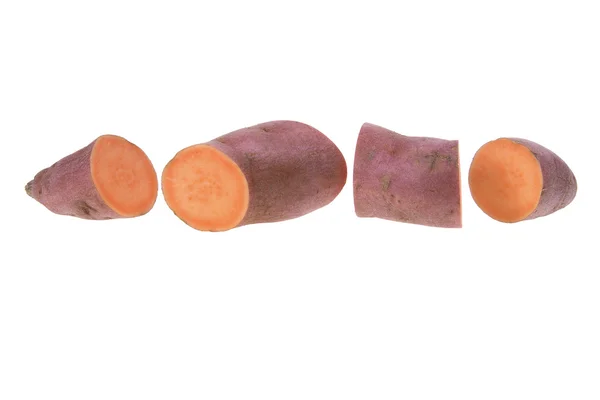 Plastry słodkie ziemniaki — Zdjęcie stockowe