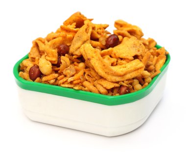 Chanachur or bombay mix clipart