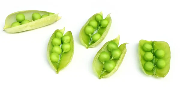 Green peas on beans — Stock Photo, Image