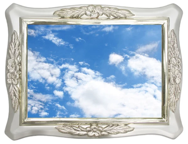 Sky in photo frame — Stock Photo, Image