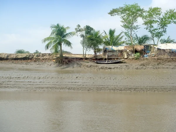หมู่บ้านเล็ก ๆ ที่ยากจนในบังกลาเทศ — ภาพถ่ายสต็อก