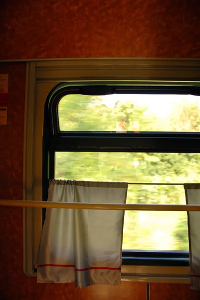 Train wagon window — Stock Photo, Image