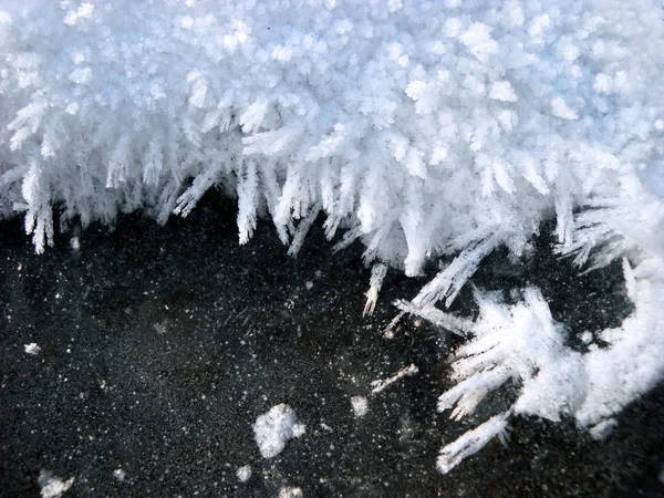 Buz kristalleri arka plan — Stok fotoğraf