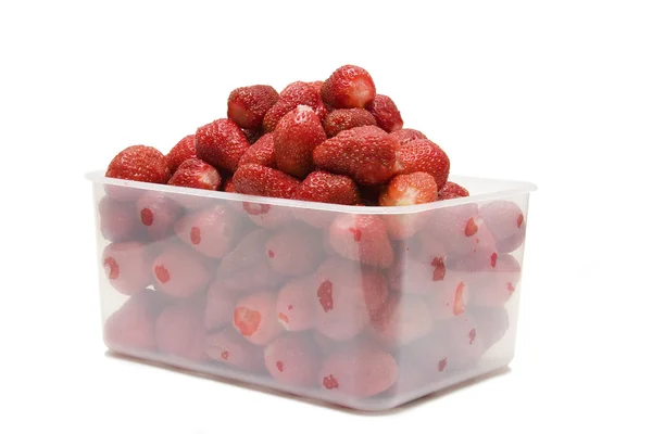 The ripe strawberries in box_1 — Stock Photo, Image