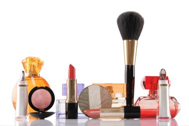 Perfume and make-up, beauty concept clipart