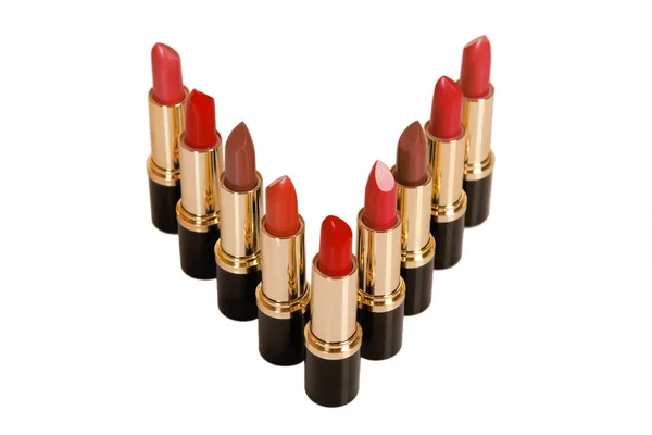 Glamour glänzende Lippenstifte — Stockfoto