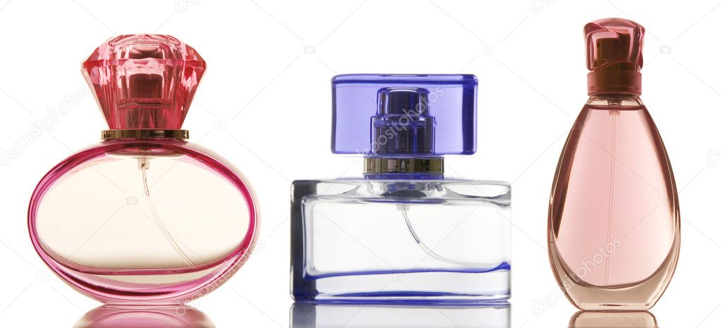 Perfume in a glass bottles