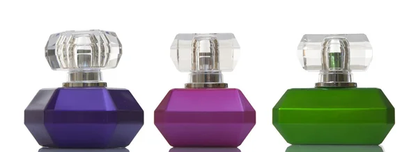Cam şişelerde parfüm — Stok fotoğraf