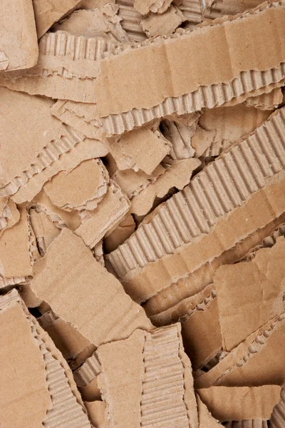 Pila desgarrada de cartón corrugado — Foto de Stock
