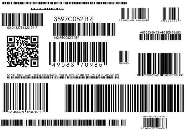 Standard barcodes and shipping barcode — Stock Photo, Image
