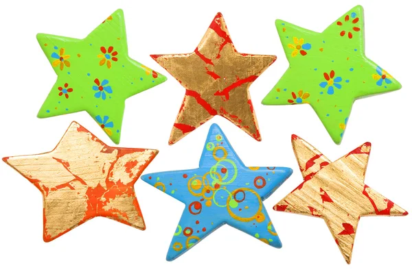 Különböző alakú csillag, karácsonyi dekoráció — Stock Fotó
