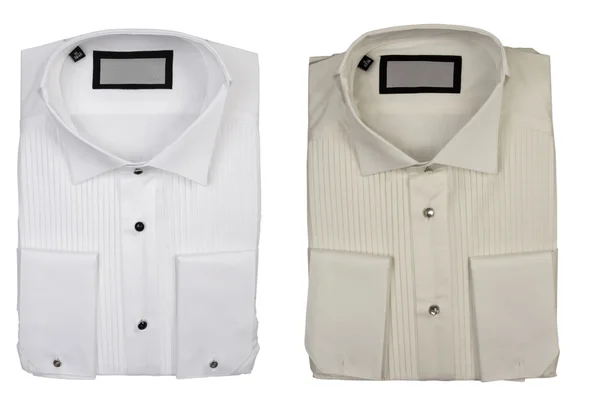 Två skjortor bomull, elegans koncept — Stockfoto