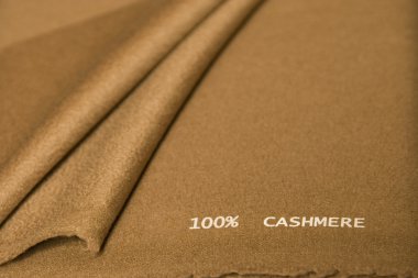 Brown cashmere fabric clipart
