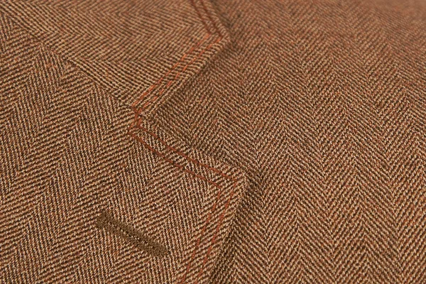 Brown elegant buttonhole suit — Stock Photo, Image