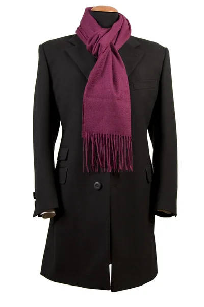 Front view of black elegant suit — Stock Photo, Image