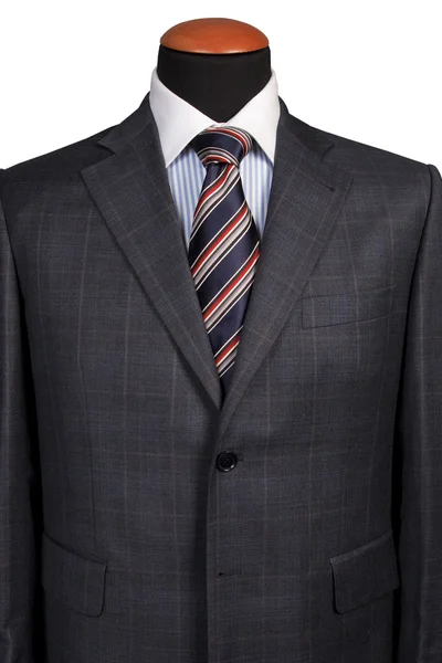 Detail eines Anzugs und einer Krawatte — Stockfoto