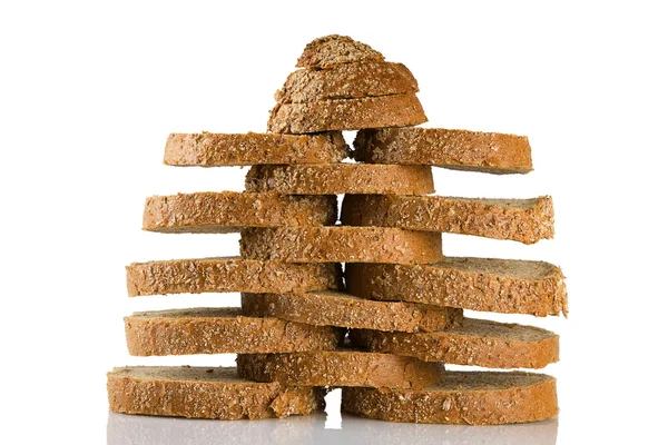 Sliced brown bread — Stock Photo, Image