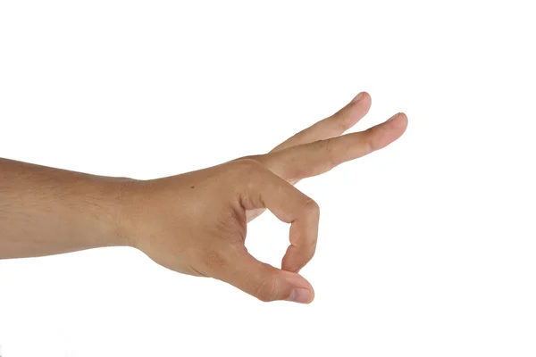 Ok znamení ruky — Stock fotografie