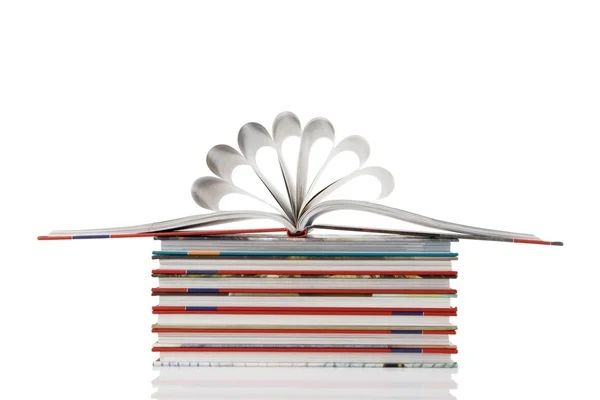 Book pages folded into a flower shape — Stock Photo, Image