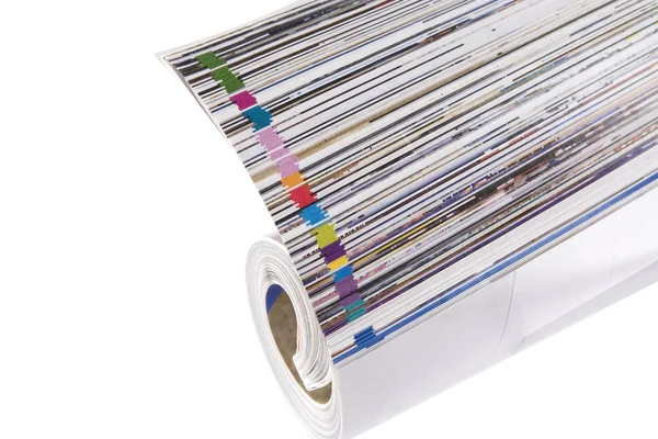 Magazine Roll isolated on white — Stock Photo, Image