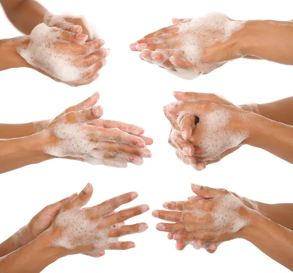 Lavándose las manos —  Fotos de Stock