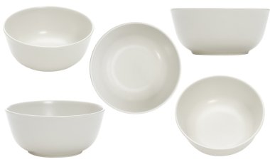 Five point of view of empty bowl clipart