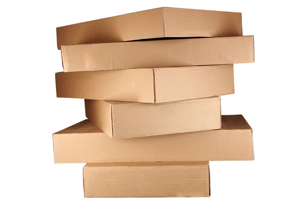 Boxes arranged in stack — Stock Photo, Image