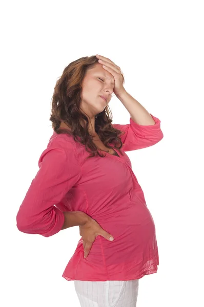 Wanita hamil memiliki rasa sakit — Stok Foto