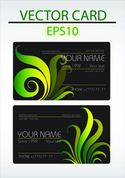 Vector abstract business card with place for your text — Stock Vector