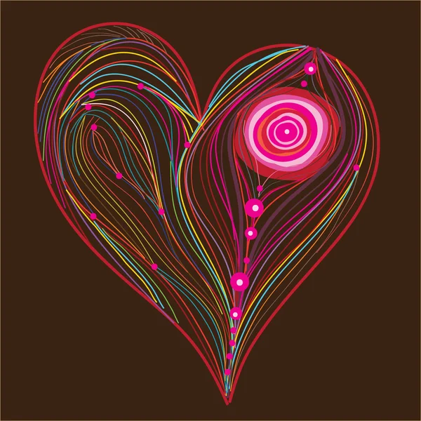 Coeur abstrait vectoriel — Image vectorielle