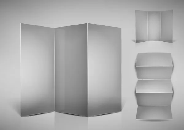 折叠空白透明单张 — 图库矢量图片
