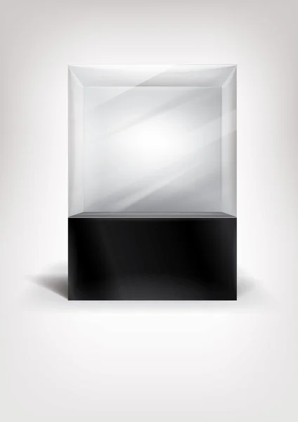 Würfel transparente Verpackung — Stockvektor
