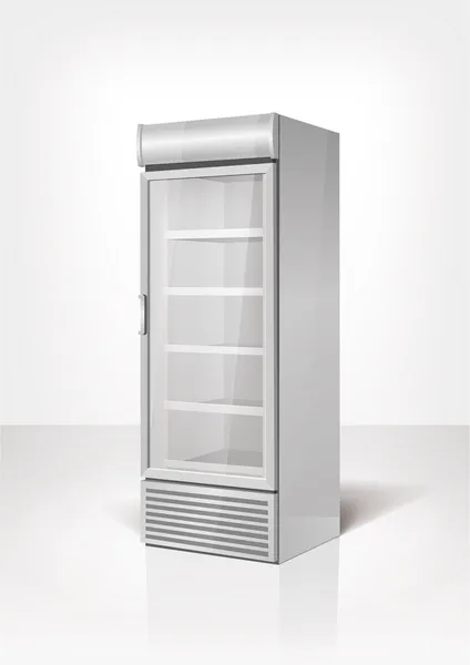 Refrigerador da exposição da bebida — Vetor de Stock