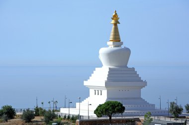 Enlightenment Stupa Buddhist Temple in Spain clipart