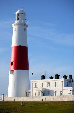 Ana kırmızı ve Beyaz feneri Portland weymouth yakınındaki dorse