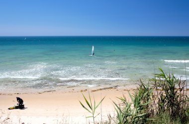 kitesurfers marbella Beach Güney İspanya