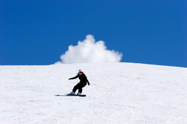 prodollano Kayak Merkezi İspanya yamaçları snowboard kadın