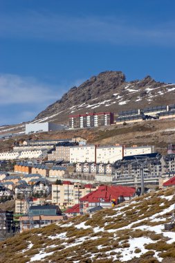 Town of Prodollano ski resort in Spain