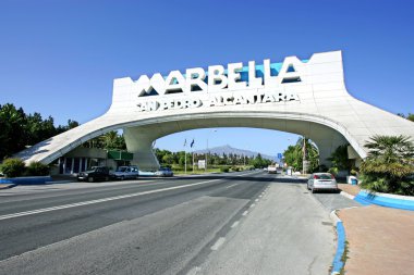 Marbella Arch in San Pedro in Spain clipart