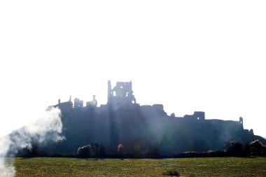 Corfe castle, swanage, dorset, Güney İngiltere