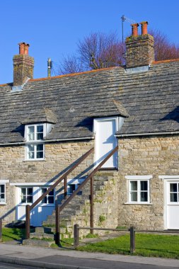 corfe, dorset evde geleneksel taş kaplı