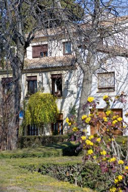 Granada'da alhambra Sarayı bahçeleri