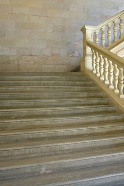 Ancient stairway in the Alhambra Palace in Spain clipart