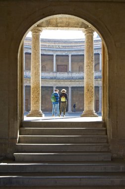 İspanya alhambra palace'nın eski arenada