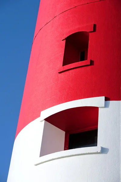Belangrijkste rode en witte vuurtoren op portland in de buurt van weymouth in dorse — Stockfoto